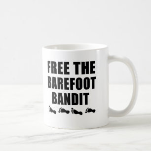 Frigör de barfota bandittshirtsna kaffemugg