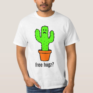 Frigör den roliga kaktusskjortan för kramar tee shirt
