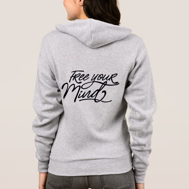 Frigör din sinnespositiva Yoga-offert T Shirt (Baksida)