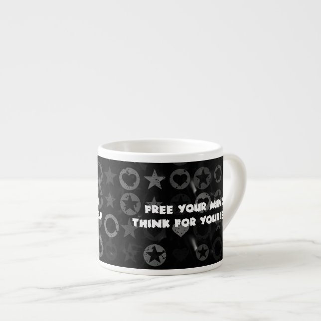 Frigör ditt varar besvärad espressomugg (Framsida höger)