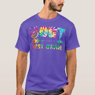 Frigör första Klass-tie Dye Design Matching Gift T Shirt