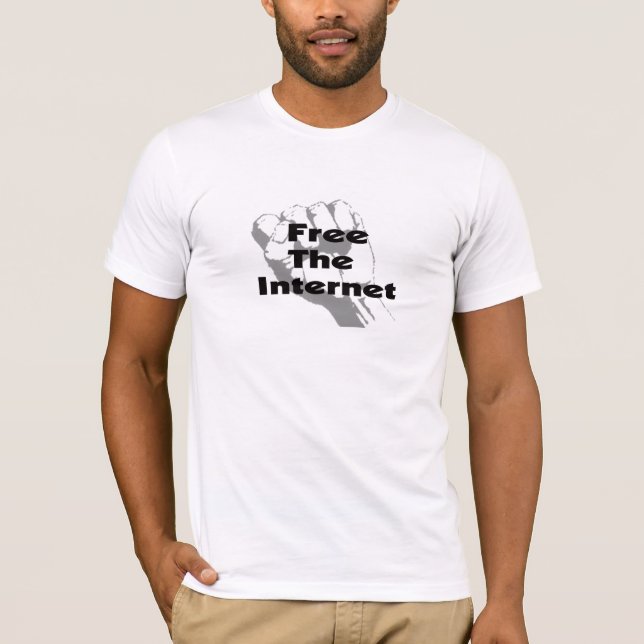 Frigör internet tee shirt (Framsida)