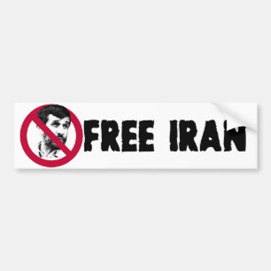 Frigör Iran - Ahmadinejad Bildekal