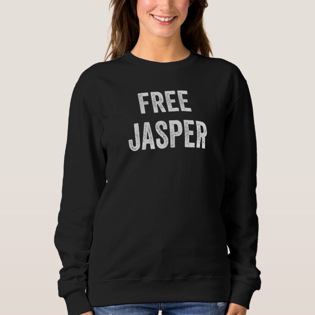 Frigör Jasper Stöd Jaspers Frigivning Från Fängels T Shirt (Framsida)