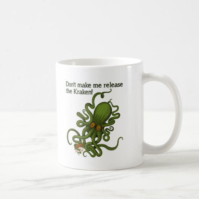 Frigör Kraken den roliga muggen Kaffemugg (Höger)