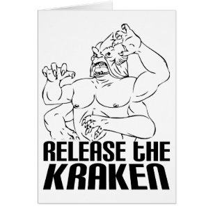 Frigör Krakenen Hälsningskort