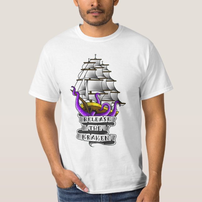 Frigör krakenen t-shirt (Framsida)