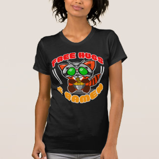 FRIGÖR KRAMAR & PANDAKVINNA FÖR RAMEN RÖDA TEE SHIRT