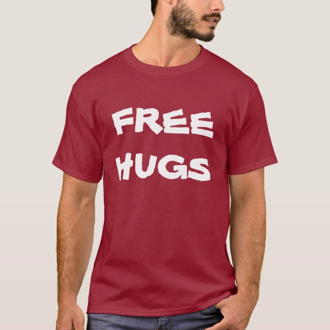 Frigör kramar! t-shirt (Framsida)