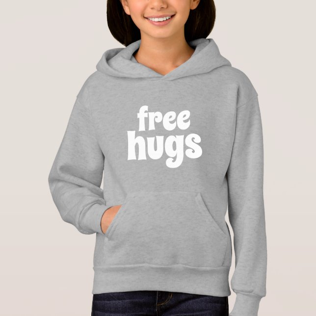 Frigör kramflicka Hoodies för Pullover T-shirt (Framsida)