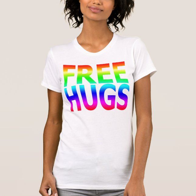 FRIGÖR KRAMkvinna tanktop för regnbåge Tee Shirt (Framsida)