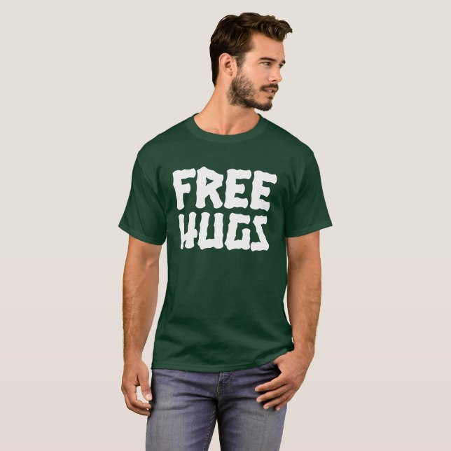 Frigör krammanar grundläggande mörka T-tröja Tee Shirt (Hel framsida)