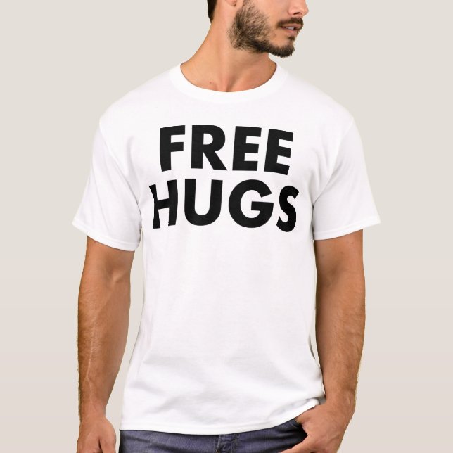 Frigör kramT-tröja (B&W) Tee Shirt (Framsida)
