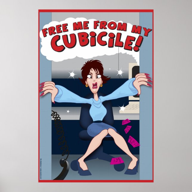Frigör mig från min Cubicile! Poster (Framsidan)