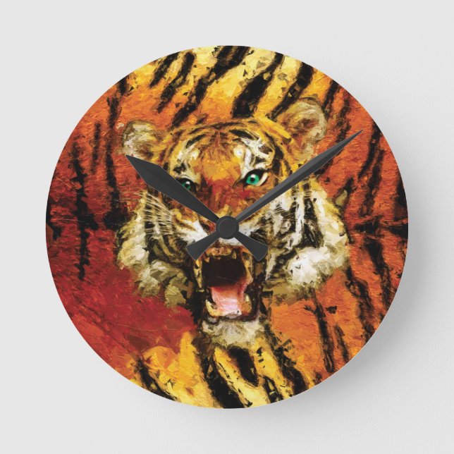 Frigör mig Tiger rund klocka (Framsida)