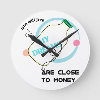 Frigör mina drömmar rund klocka