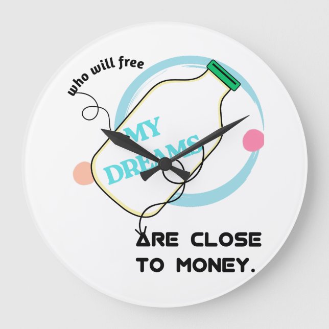 Frigör mina drömmar stor klocka (Framsida)