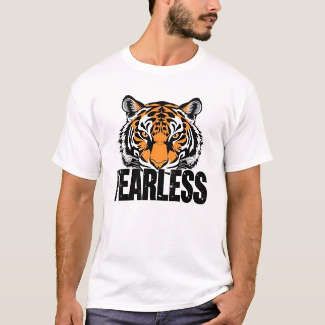 Frigör öronlöst Mindset Tiger Ögon Tee (Framsida)
