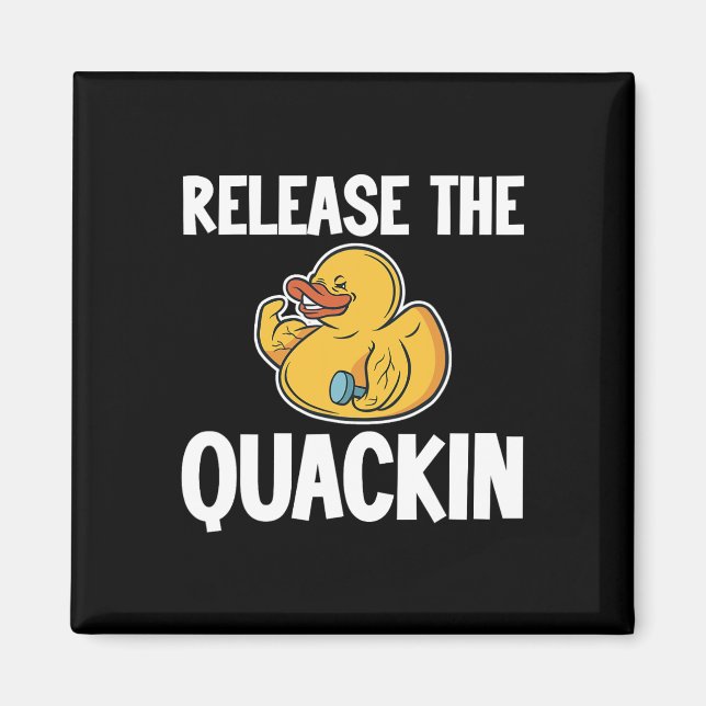 Frigör Quackin Gym Bodybuilding — Magnet (Framsidan)