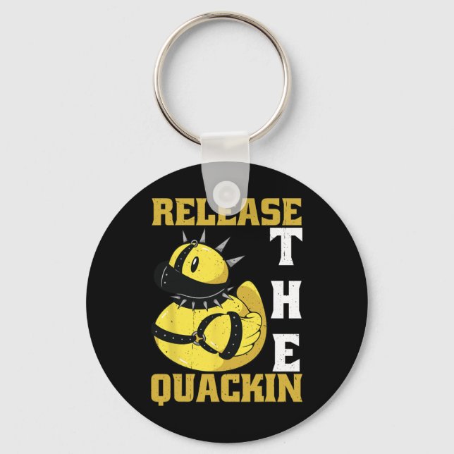 Frigör Quackin Gym Bodybuilding — Nyckelring (Framsida)