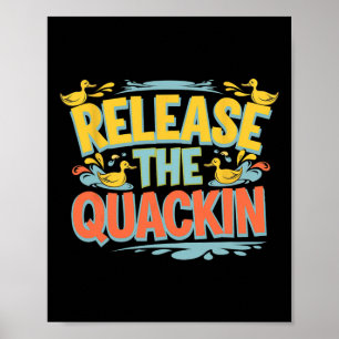 Frigör Quackin Gym Bodybuilding — Poster