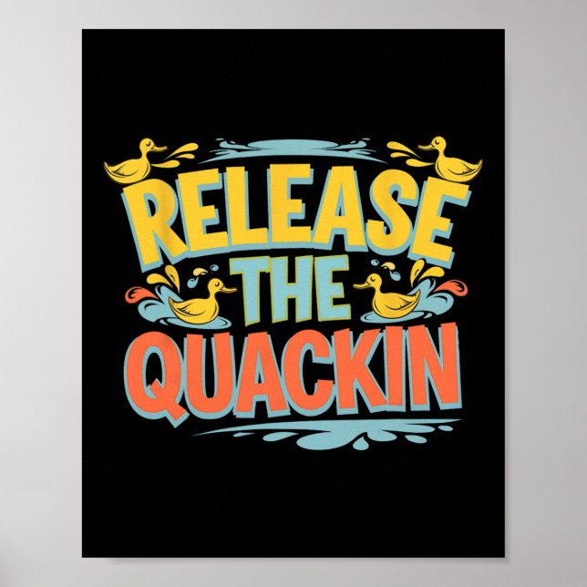 Frigör Quackin Gym Bodybuilding — Poster (Framsidan)