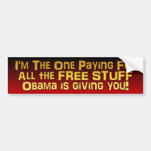 FRIGÖR SAKER! - Anti Obama Bildekal
