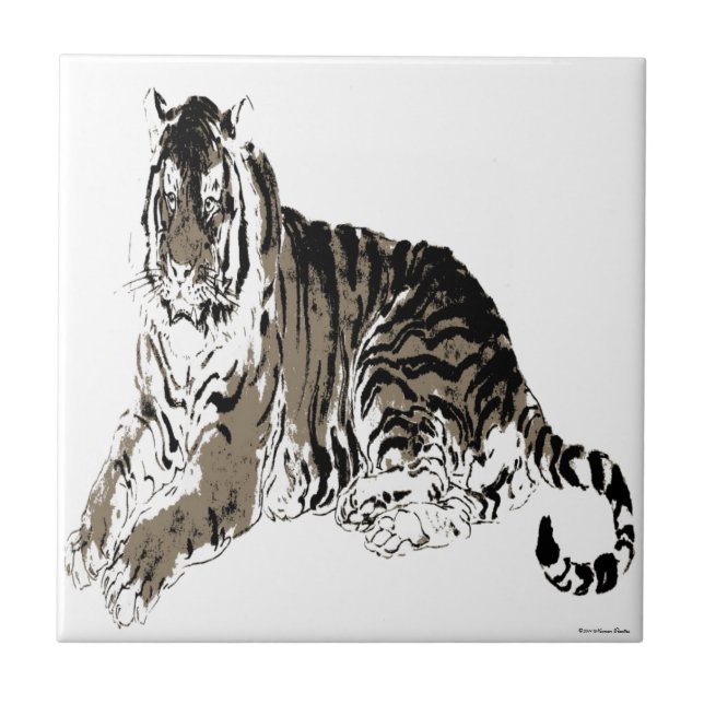 Frigör tigerplatta kakelplatta (Framsidan)