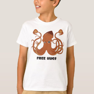 Frigör tröjan för kramtioarmad bläckfiskbarn t shirt