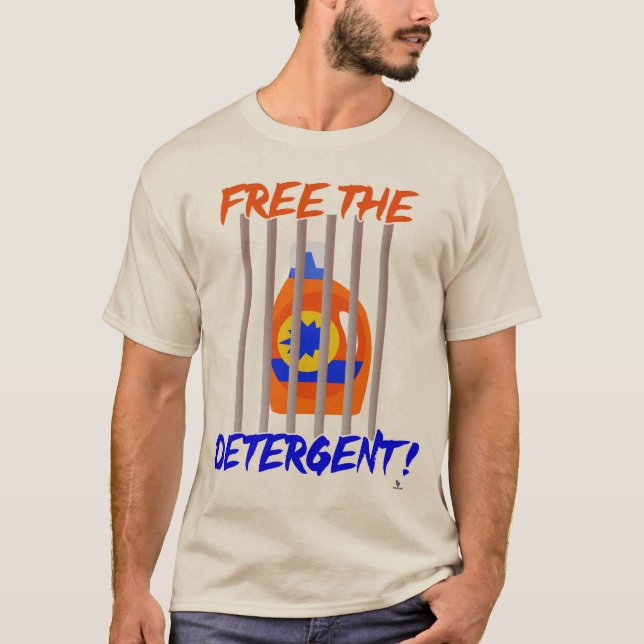 Frigör tvättmedel Funny Laundry Slogan T Shirt (Framsida)