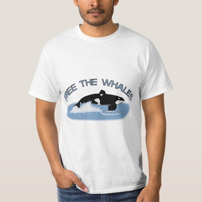 Frigör valen t-shirt (Framsida)