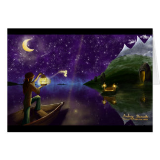 Frigöra det felika kortet hälsningskort