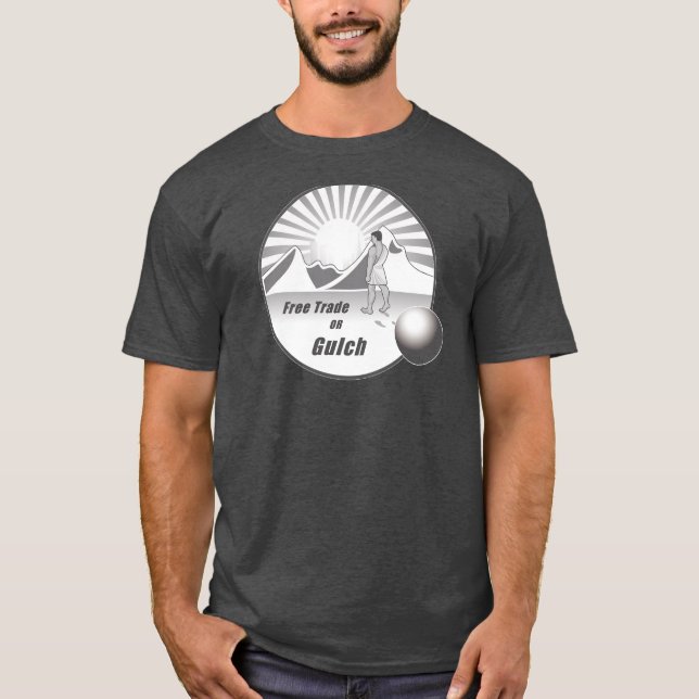 Frihandel ELLER bergsklyfta T Shirt (Framsida)