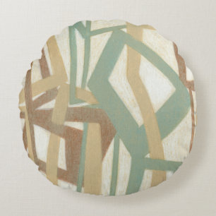 Frihandsmålning av Norman Wyatt Rund Kudde