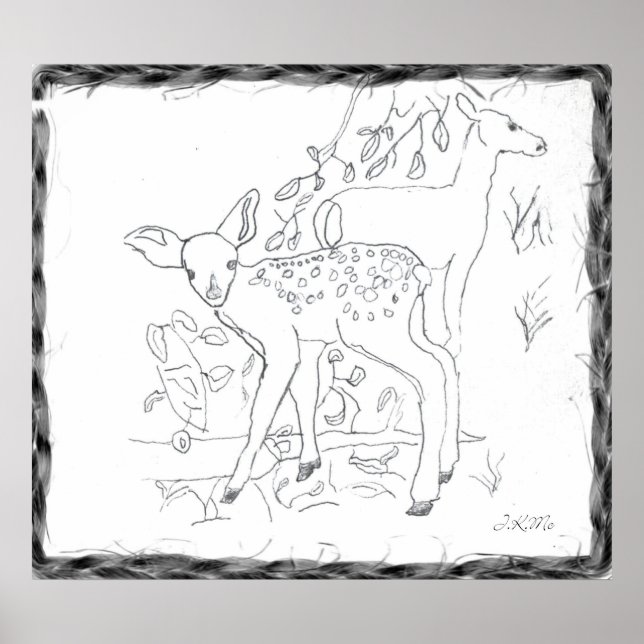 Frihandsskåp, skiss, väggdepå poster (Framsidan)