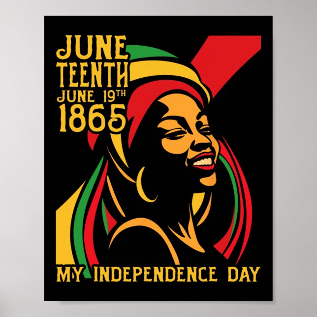 Frihet 1865 Mina Independence day-kvinnor Poster (Framsidan)