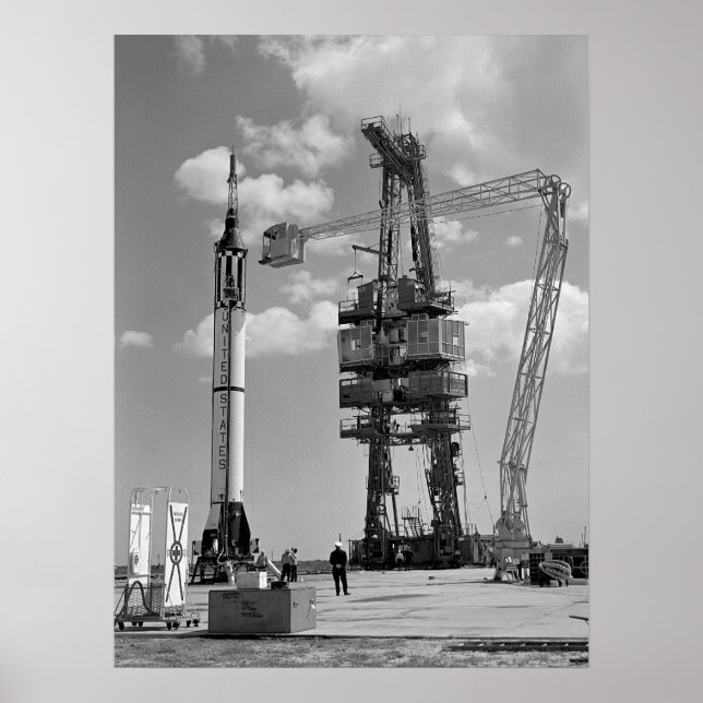 Frihet 7 (Kvicksilver - Redstone 3) - Förberedelse Poster (Framsidan)