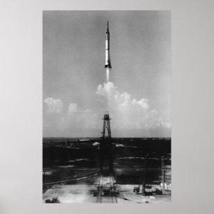 Frihet 7 (Kvicksilver - Redstone 3) - lansering Poster