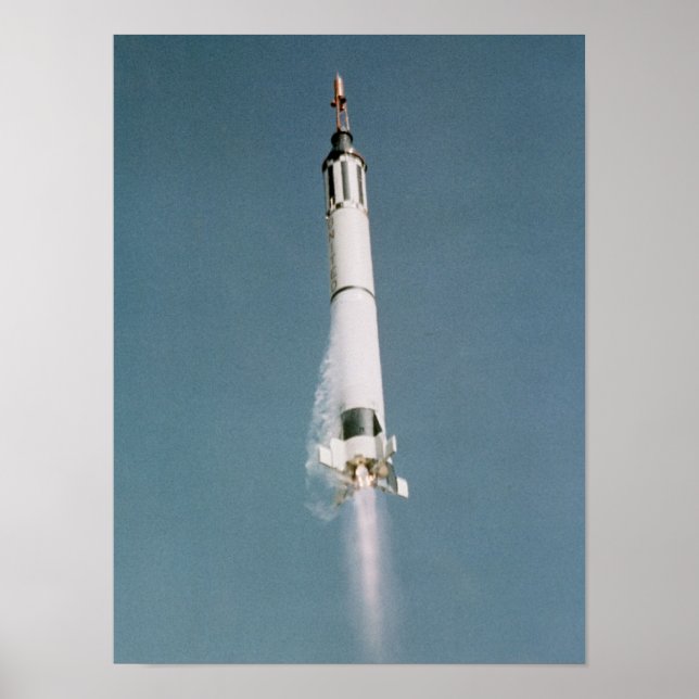 Frihet 7 (Kvicksilver - Redstone 3) - lansering Poster (Framsidan)