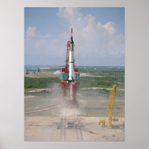 Frihet 7 (Kvicksilver - Redstone 3) - lansering Poster