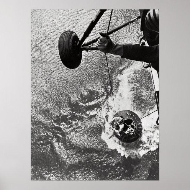 Frihet 7 Plashdown & Recovery Poster (Framsidan)