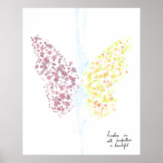 Frihet, akrylisk väggkonst