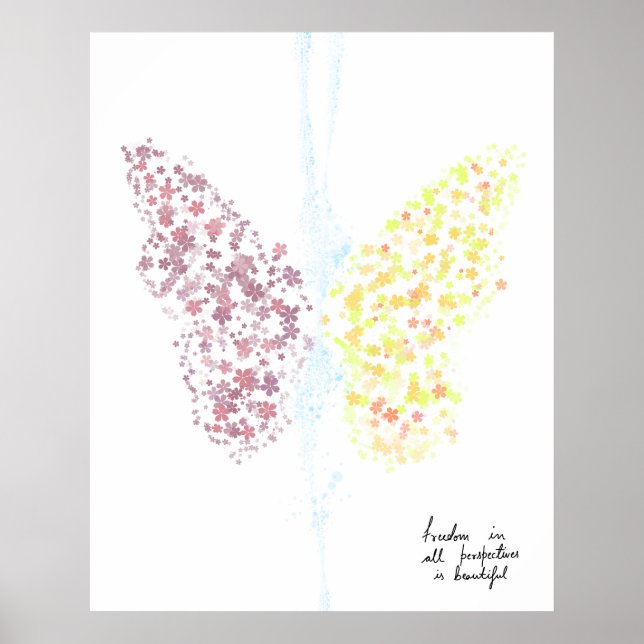 Frihet, akrylisk väggkonst (Framsidan)