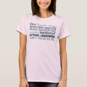Frihet-Älska en som tror på läran om viljans T Shirt