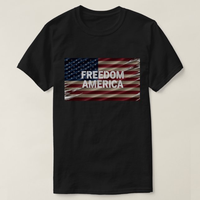 FRIHET AMERICA Manar Tshirt T Shirt (Design framsida)