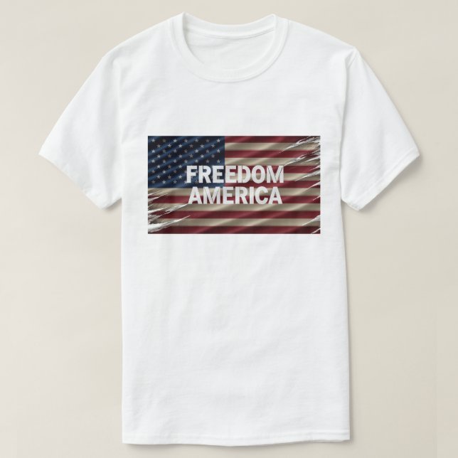 FRIHET AMERICA Manar Tshirt T Shirt (Design framsida)