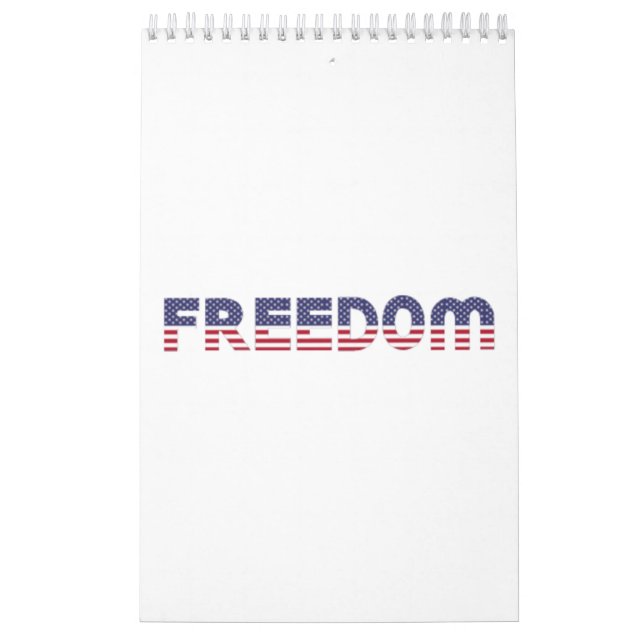 Frihet amerikansk Flagga för patrioter och liberty Kalender (Omslag)