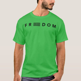 Frihet Amerikansk Flagga Kristus är Konung Design T Shirt