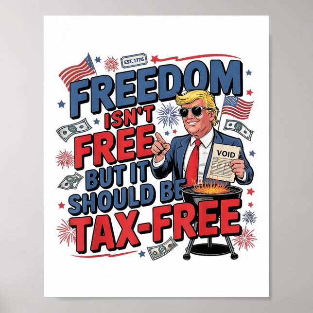 Frihet är gratis, men det bör vara skattefritt poster (Framsidan)