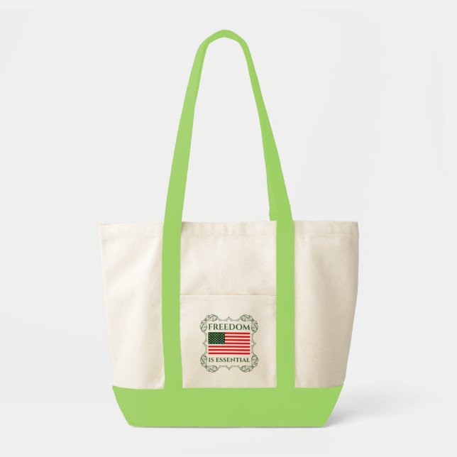 Frihet är grundläggande för Tote Bag Tygkasse (Framsidan)